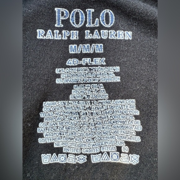 π£ Polo Ralph Lauren 4D-Flex Black Logo Tee Shirt β Menβs Medium - Picture 4 of 5